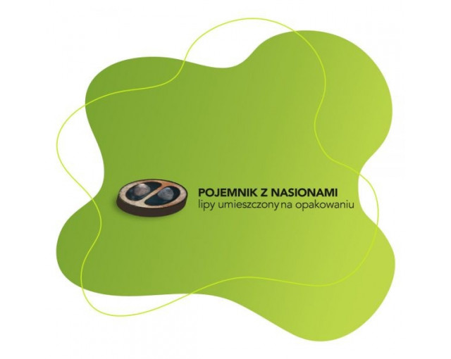Rosnący, papierowy identyfikator z nasionami sosny z logo firmy w LazyStore!