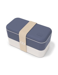 Monbento - Lunchbox Bento Original, Blue Natural z logo firmy w LazyStore!