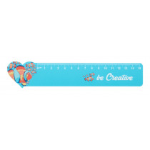Linijka 15cm, serce