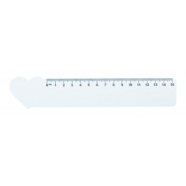 Linijka 15cm, serce