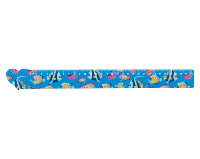 Linijka 30cm, serce