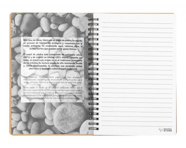 Notes z papieru z kamienia 