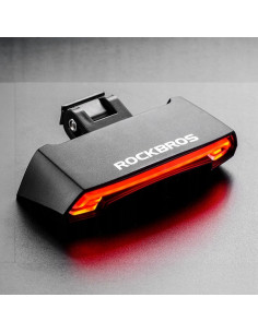 Lampka rowerowa tylna Rockbros z logo firmy w LazyStore!