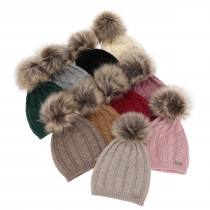 Czapka zimowa damska z wełny merino Bafi z logo firmy w LazyStore!