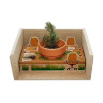 Diorama z logo firmy w LazyStore!