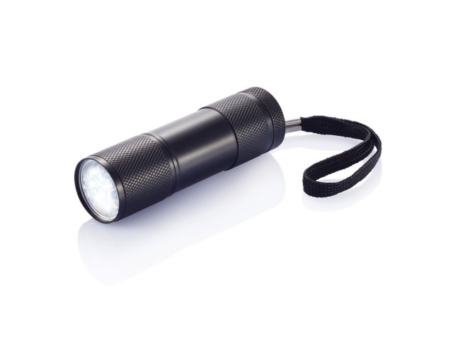Latarka 9 LED Quattro z logo firmy w LazyStore!