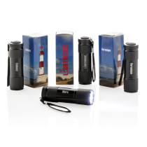 Latarka 9 LED Quattro z logo firmy w LazyStore!