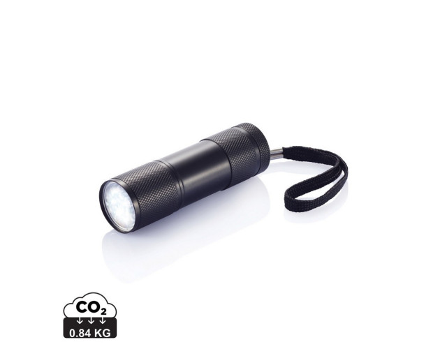 Latarka 9 LED Quattro z logo firmy w LazyStore!