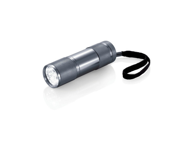 Latarka 9 LED Quattro z logo firmy w LazyStore!