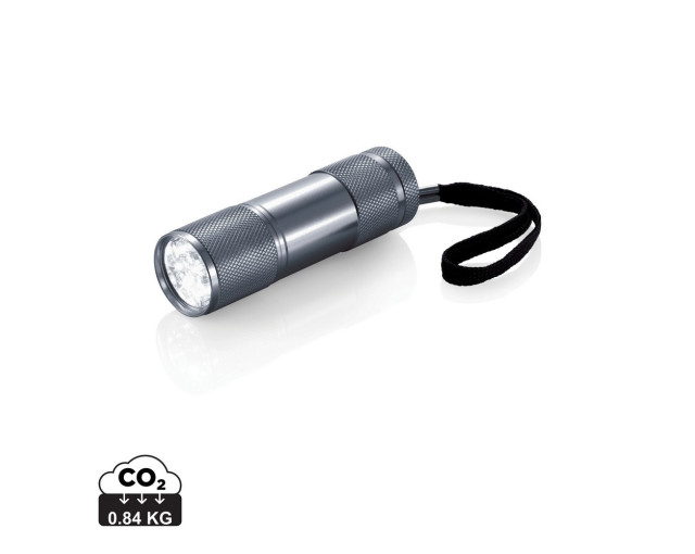 Latarka 9 LED Quattro z logo firmy w LazyStore!