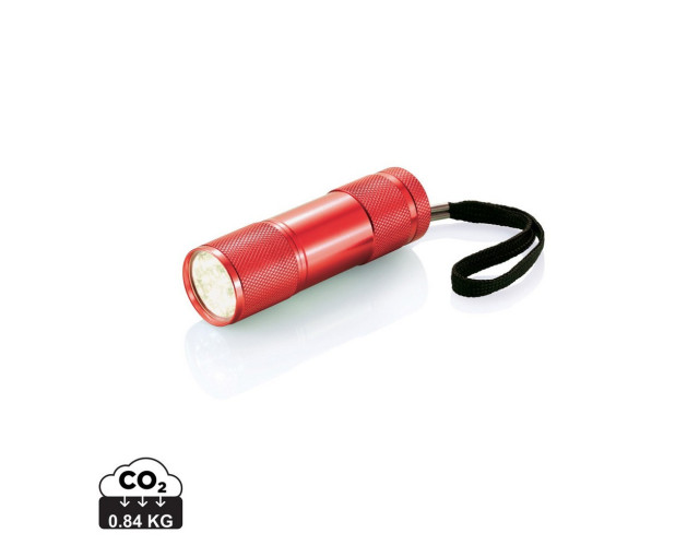 Latarka 9 LED Quattro z logo firmy w LazyStore!