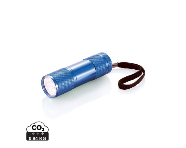 Latarka 9 LED Quattro z logo firmy w LazyStore!