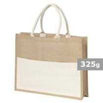 Torba z juty z logo firmy w LazyStore!