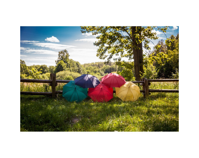 Parasol automatyczny z logo firmy w LazyStore!