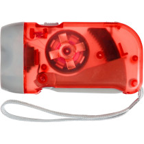 Latarka na dynamo 2 LED z logo firmy w LazyStore!