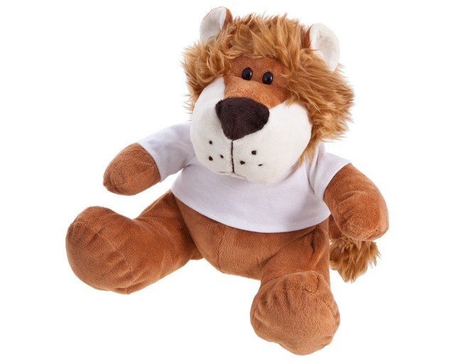 Pluszowy lew | Richard K z logo firmy w LazyStore!