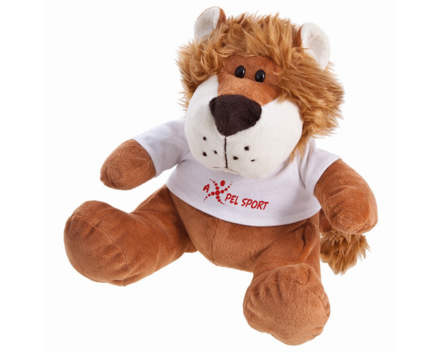 Pluszowy lew | Richard K z logo firmy w LazyStore!
