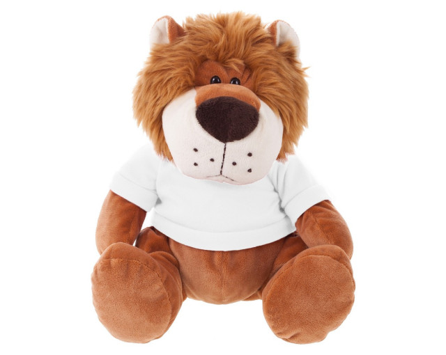 Pluszowy lew | Richard K z logo firmy w LazyStore!