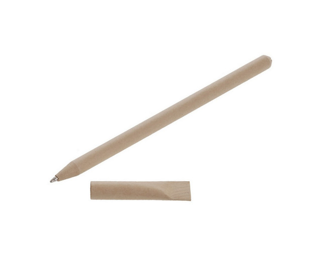 Papierowy długopis, zatyczka z logo firmy w LazyStore!