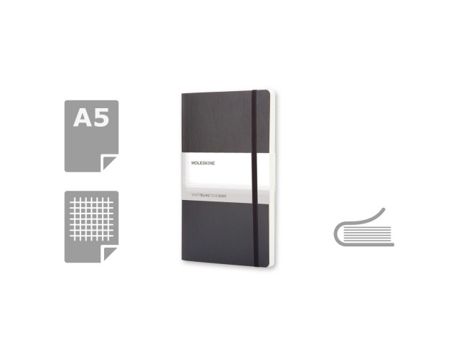 MOLESKINE Notatnik ok. A5 z logo firmy w LazyStore!
