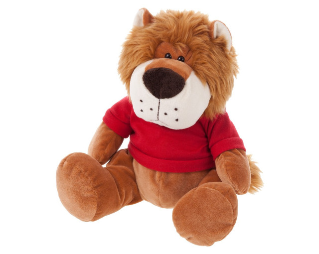 Pluszowy lew | Richard C z logo firmy w LazyStore!