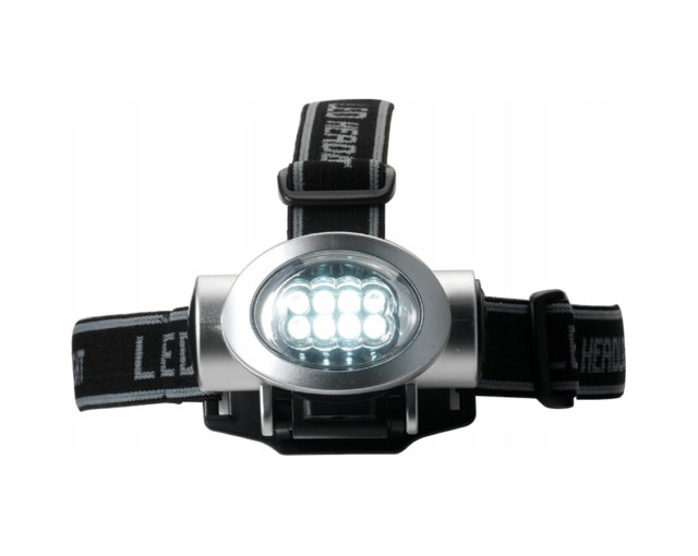 Latarka na głowę 8 LED z logo firmy w LazyStore!