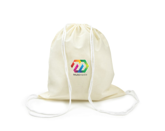 Bawełniany worek ze sznurkiem z logo firmy w LazyStore!
