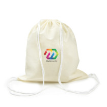 Bawełniany worek ze sznurkiem z logo firmy w LazyStore!