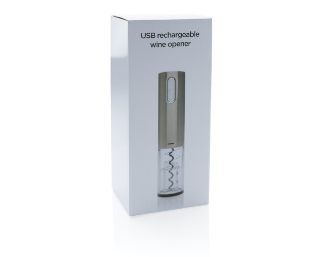 Elektryczny korkociąg do wina na USB z logo firmy w LazyStore!