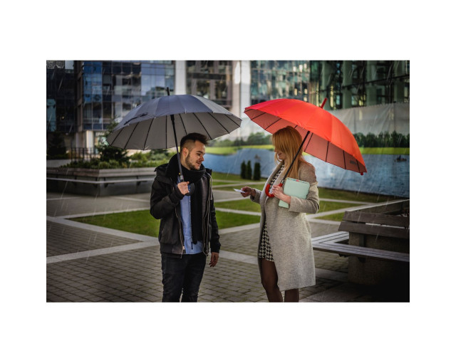 Parasol automatyczny Mauro Conti z logo firmy w LazyStore!
