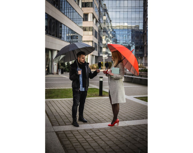 Parasol automatyczny Mauro Conti z logo firmy w LazyStore!