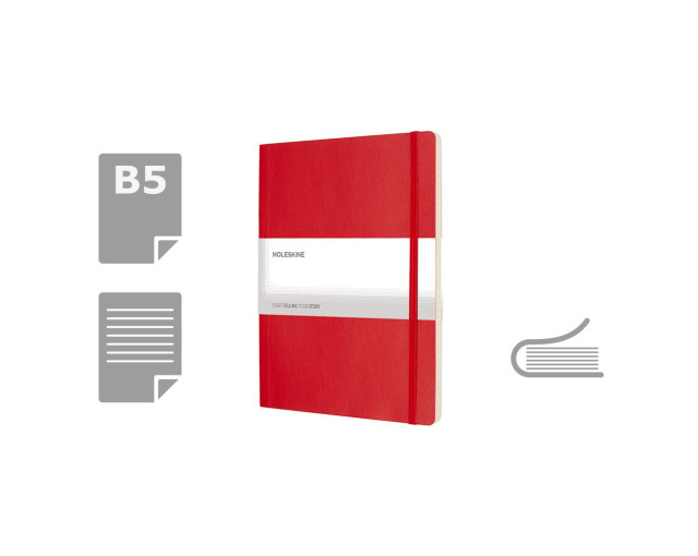 MOLESKINE Notatnik ok. B5 z logo firmy w LazyStore!
