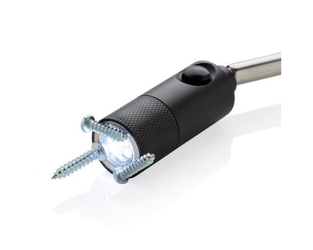 Latarka teleskopowa 3 LED z magnesem z logo firmy w LazyStore!