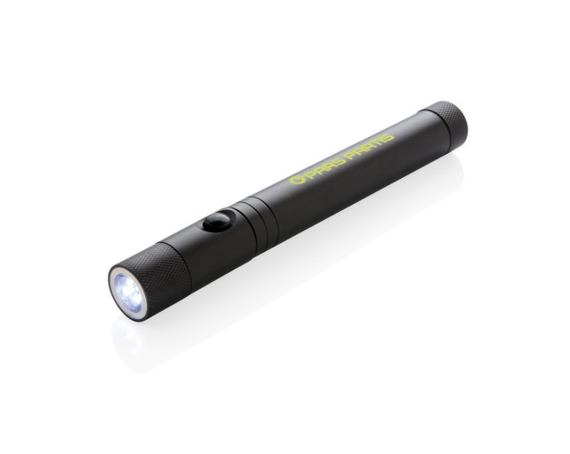 Latarka teleskopowa 3 LED z magnesem z logo firmy w LazyStore!