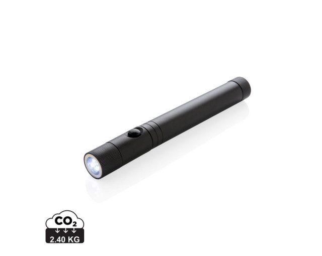 Latarka teleskopowa 3 LED z magnesem z logo firmy w LazyStore!