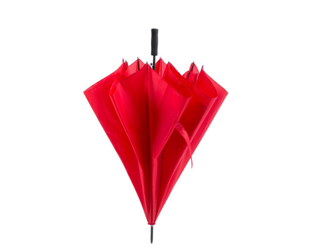 Duży wiatroodporny parasol automatyczny z logo firmy w LazyStore!