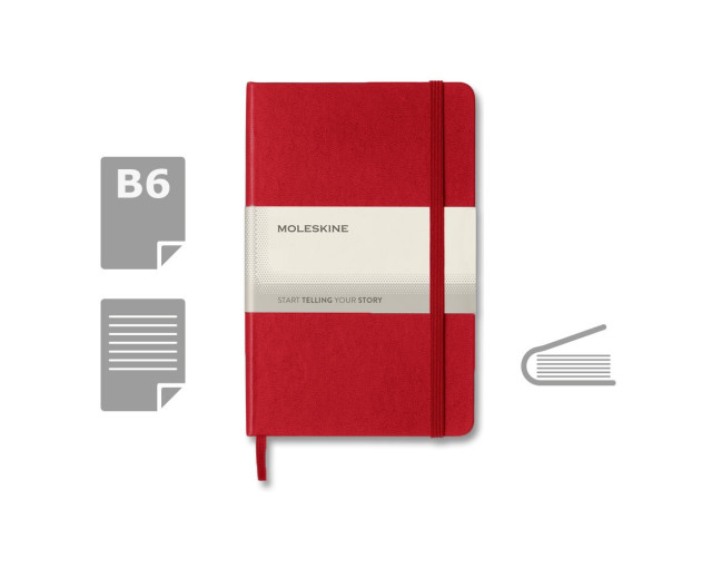 MOLESKINE Notatnik ok. B6 z logo firmy w LazyStore!