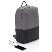 Plecak chroniący przed kieszonkowcami, przegroda na laptopa 15" z logo firmy w LazyStore!
