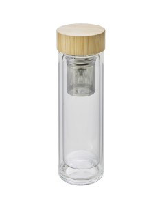 Termos 420 ml, kubek termiczny, posiada sitko zatrzymujące fusy z logo firmy w LazyStore!