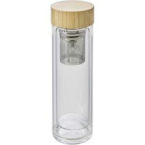 Termos 420 ml, kubek termiczny, posiada sitko zatrzymujące fusy z logo firmy w LazyStore!