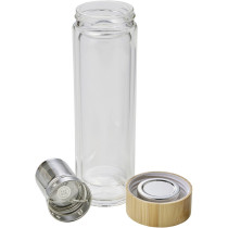 Termos 420 ml, kubek termiczny, posiada sitko zatrzymujące fusy z logo firmy w LazyStore!