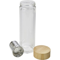 Termos 420 ml, kubek termiczny, posiada sitko zatrzymujące fusy z logo firmy w LazyStore!