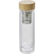 Termos 420 ml, kubek termiczny, posiada sitko zatrzymujące fusy z logo firmy w LazyStore!