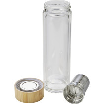 Termos 420 ml, kubek termiczny, posiada sitko zatrzymujące fusy z logo firmy w LazyStore!