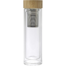 Termos 420 ml, kubek termiczny, posiada sitko zatrzymujące fusy z logo firmy w LazyStore!