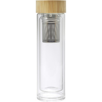 Termos 420 ml, kubek termiczny, posiada sitko zatrzymujące fusy z logo firmy w LazyStore!