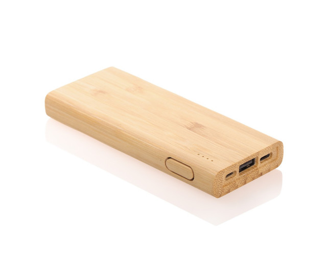 Bambusowy power bank 5000 mAh B'RIGHT z logo firmy w LazyStore!