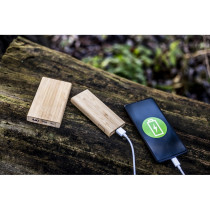 Bambusowy power bank 5000 mAh B'RIGHT z logo firmy w LazyStore!