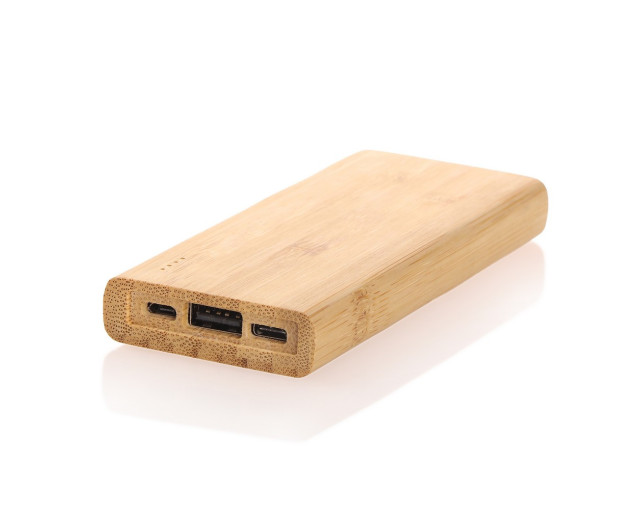 Bambusowy power bank 5000 mAh B'RIGHT z logo firmy w LazyStore!