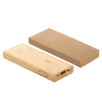 Bambusowy power bank 5000 mAh B'RIGHT z logo firmy w LazyStore!